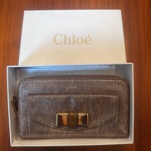 Brand New Chloe Metallic Wallet